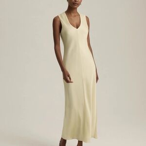 Favorite Daughter Sleeveless V-Neck Maxi Dress in Light Yellow